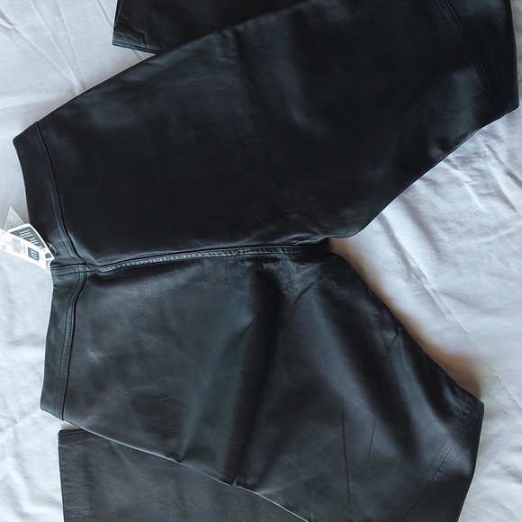 Gap Black Leather Pants size 12 NWT - Picture 7 of 16